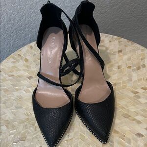 BCBG Black Textured Women's Heels